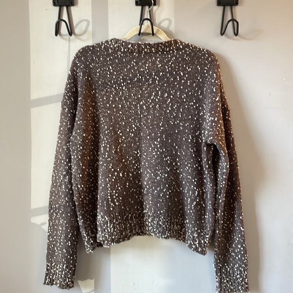Andree, women’s small (could fit up to a large), gray w/white pompom sweater - Picture 4 of 4